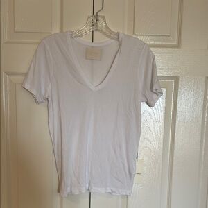 Citizens Of Humanity White Fitted Short Sleeve T-Shirt